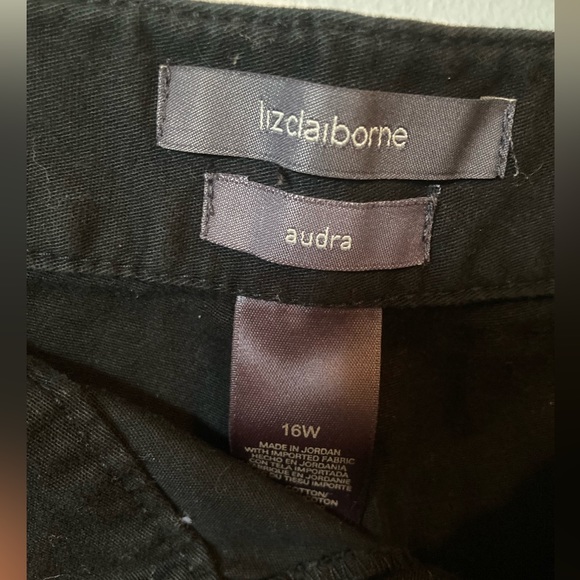 Liz Claiborne Black Audra Capri 16W - Picture 4 of 5